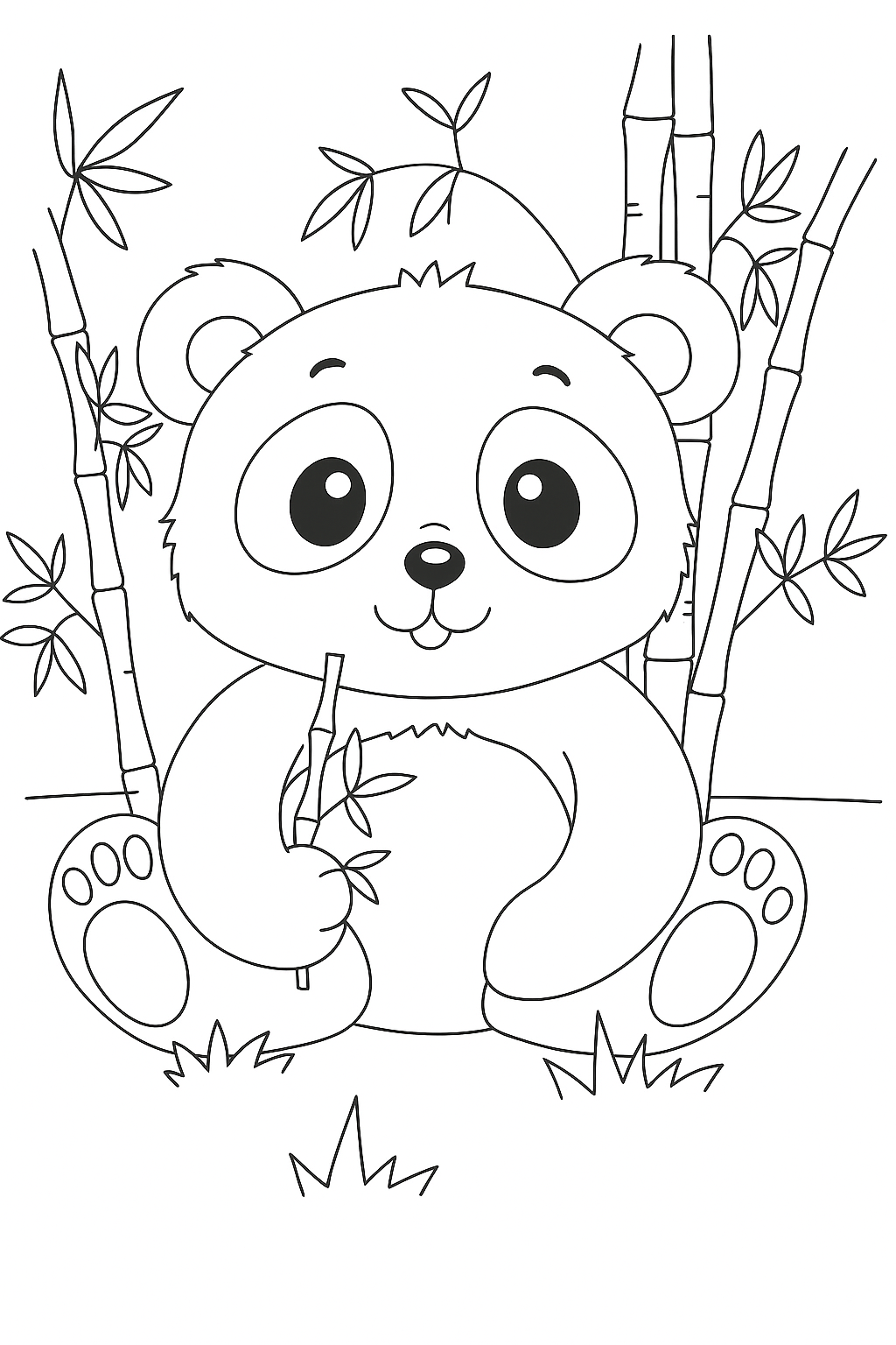Darmowa kolorowanka: panda